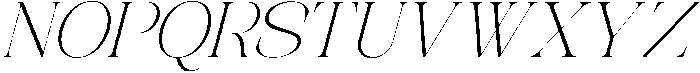 Avilona Thin Slanted otf (100) Font UPPERCASE