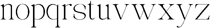 Avilona Thin otf (100) Font LOWERCASE