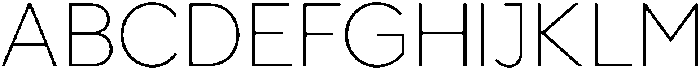 Avisa Jm Thin otf (100) Font UPPERCASE