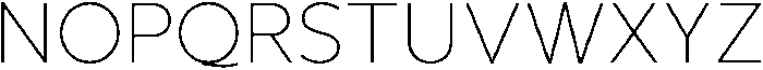 Avisa Jm Thin otf (100) Font UPPERCASE