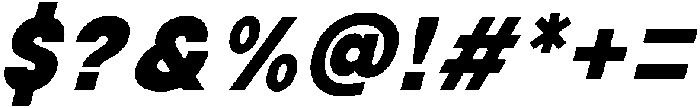 Avita Black Oblique otf (900) Font OTHER CHARS