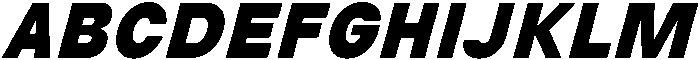 Avita Black Oblique otf (900) Font UPPERCASE