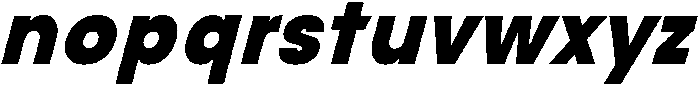 Avita Black Oblique otf (900) Font LOWERCASE