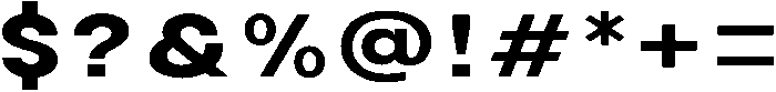 Avita Bold Expanded otf (700) Font OTHER CHARS
