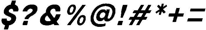 Avita Bold Oblique otf (700) Font OTHER CHARS