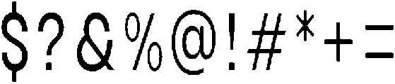 Avita Condensed otf (400) Font OTHER CHARS