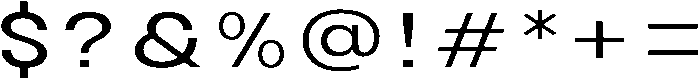 Avita Expanded otf (400) Font OTHER CHARS