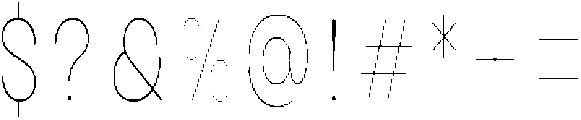 Avita Hairline Condensed otf (100) Font OTHER CHARS