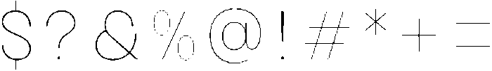 Avita Hairline otf (100) Font OTHER CHARS