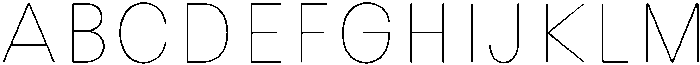 Avita Hairline otf (100) Font UPPERCASE