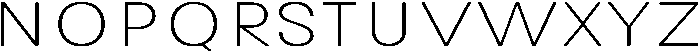 Avita Thin Expanded otf (100) Font UPPERCASE