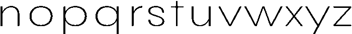Avita Thin Expanded otf (100) Font LOWERCASE