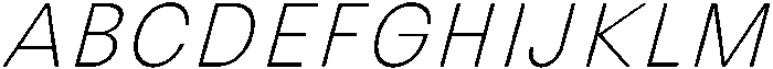 Avita Thin Oblique otf (100) Font UPPERCASE