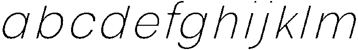 Avita Thin Oblique otf (100) FONT