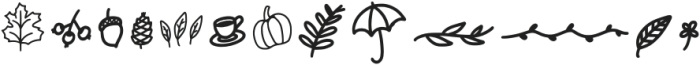 Avocade Dingbats otf (400) Font UPPERCASE