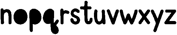 Avocado Regular otf (400) Font LOWERCASE