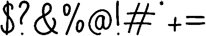 Avocado otf (400) Font OTHER CHARS