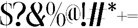 Avoerock Serif Regular otf (400) Font OTHER CHARS