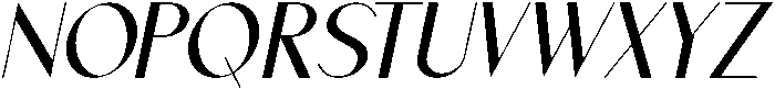 Avolisse Italic otf (400) Font UPPERCASE