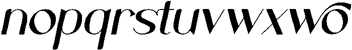 Avolisse Italic otf (400) Font LOWERCASE