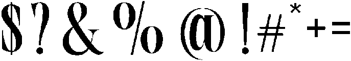 Avone Regular otf (400) Font OTHER CHARS