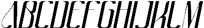 Avonick Medium Oblique otf (500) Font UPPERCASE