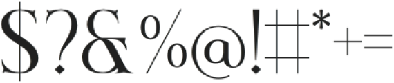 Avonse-Regular otf (400) Font OTHER CHARS