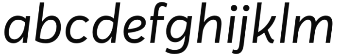 Averta CY Regular Italic Font LOWERCASE