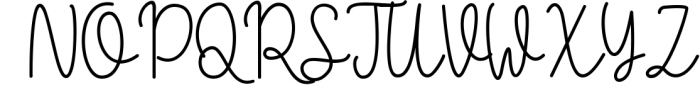 Avrilya | A Monoline Handwritten Script Font Font UPPERCASE