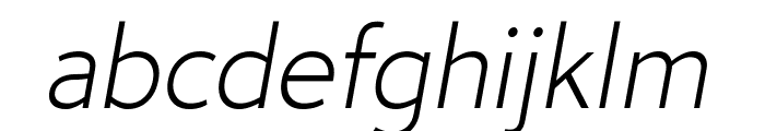 Avancement 2020 Light Italic Font LOWERCASE