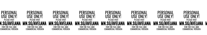 Avelana Bold Ital PERSONAL USE Font OTHER CHARS