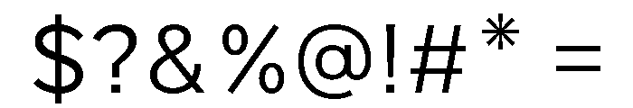 Aventina Demo Light Font OTHER CHARS