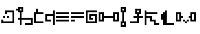 Average symbol Font LOWERCASE