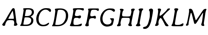 Averia Libre Light Italic Font UPPERCASE