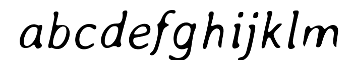Averia-LightItalic Font LOWERCASE