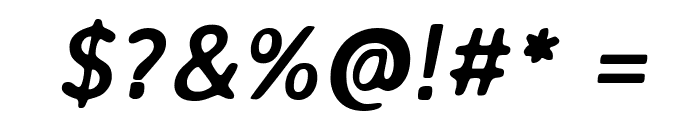 Averia Sans Libre Bold Italic Font OTHER CHARS