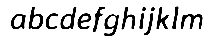 Averia Sans Libre Italic Font LOWERCASE