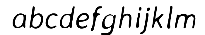 Averia Sans Libre Light Italic Font LOWERCASE