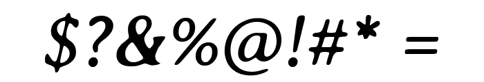 Averia Serif GWF Italic Font OTHER CHARS