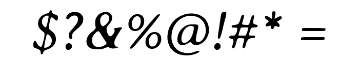 Averia Serif GWF Light Italic Font OTHER CHARS