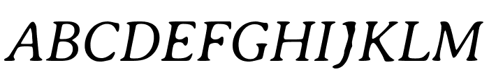 Averia Serif GWF Light Italic Font UPPERCASE