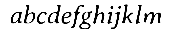Averia Serif GWF Light Italic Font LOWERCASE