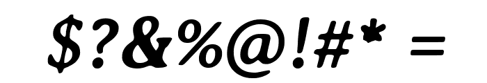 Averia Serif Libre Bold Italic Font OTHER CHARS