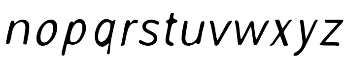 AveriaSans-LightItalic Font LOWERCASE