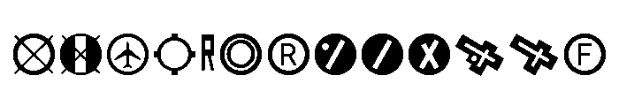 Aviation Font UPPERCASE