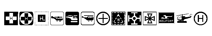 Aviation Font LOWERCASE