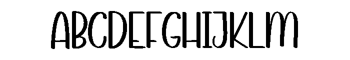 Avocado Smoothie Font UPPERCASE