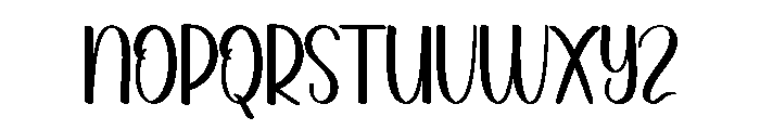 Avocado Smoothie Font UPPERCASE