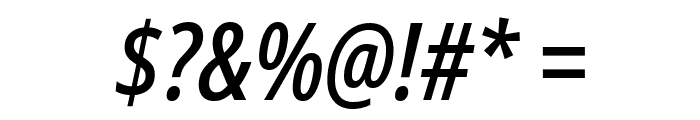 Avrile Sans Condensed Medium Italic Font OTHER CHARS