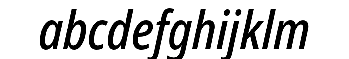 Avrile Sans Condensed Medium Italic Font LOWERCASE